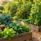 Growing organic vegetables