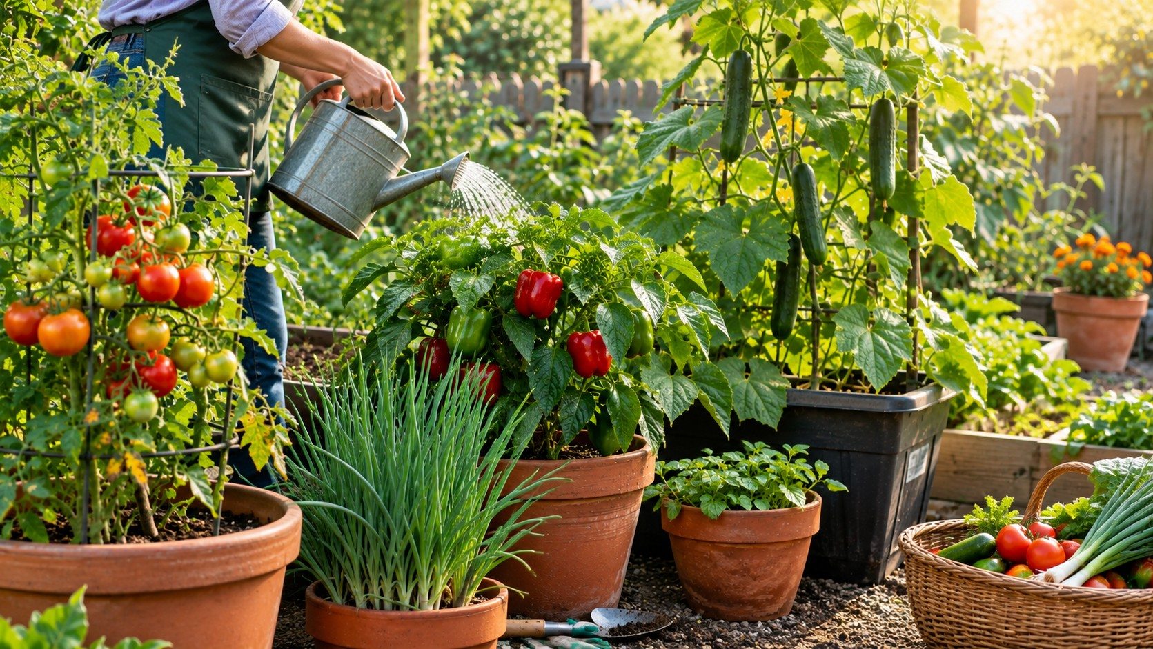 Home vegetable gardening