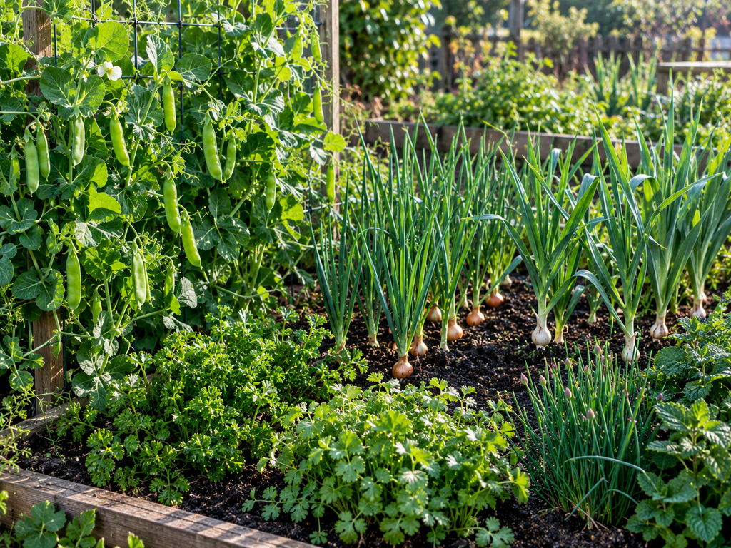 greens and herbs winter vegetables