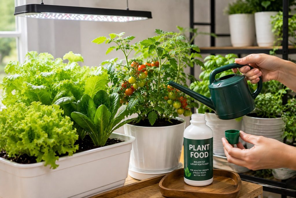 Feeding to Grow Vegetables Indoors