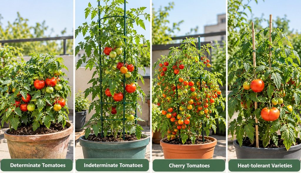 Tomato Variety, Determinate, indeterminate, cherry and Heat-tolerant tomatoes